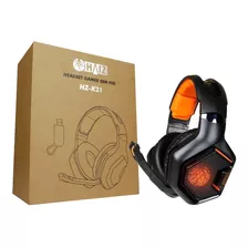 Headset Gamer 7.1 Hd Wireless Led Mic Celular Pc Xbox Ps4 Cor Preto