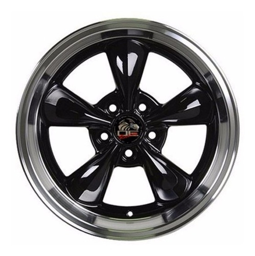 Rines Progresivos Bullit Negros 17x10.5 / 17x9 Mustang 94 04 Foto 3