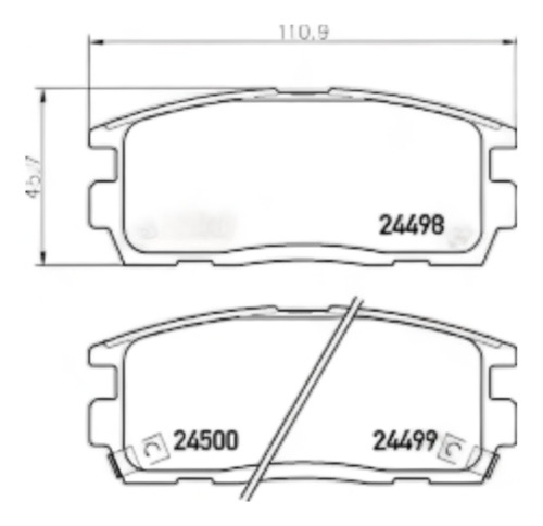 Pastillas Traseras Chevrolet Captiva 2.2 Z22d1 2012-2016 Foto 3