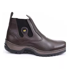 Bota Botina Caterpillar Em Couro Legítimo Edição Exclusiva