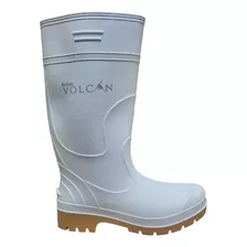 Bota Hule Blanca Sanitaria Trabajo Impermeable 25 Al 29