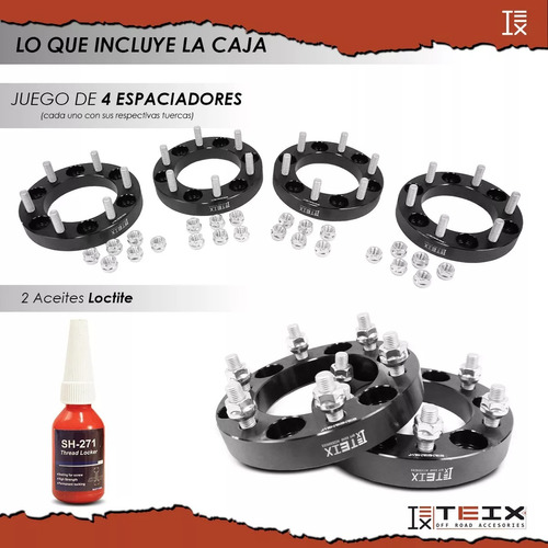 Kit Espaciadores 6x139.7 1puLG Toyota Land Cruiser 2016-2022 Foto 2