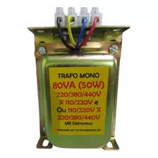 Transformador Comando 220v/380v/440v X 110v/220v 80va