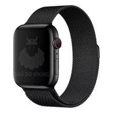 Pulseira Aço Milanês Compatível Com Apple Watch 41mm 45mm