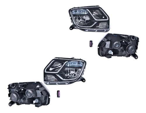 Set 2 Faros Depo Renault Duster 16_19 Foto 6