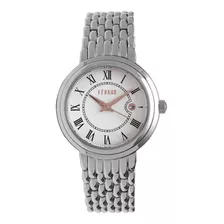 Reloj Feraud Mujer Acero Con Rose Fecha Moderno Lf20071lbr