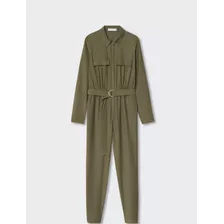 Mono Entero Mango Mng Olive Enterito Overall