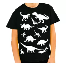 Playera Niño Dinosaurios Brilla En La Oscuridad Juguetes