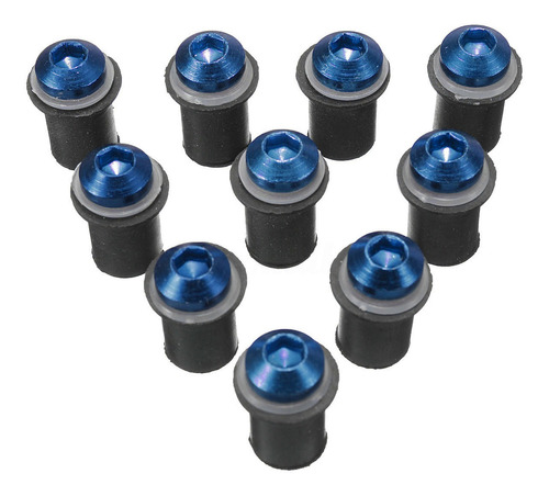 10 Tornillos Para Mica Carenado Kawasaki Ninja 250 300 400 Zx6 Zx6r 636 Zx10 Zx10r Z1000 Z750  Foto 4