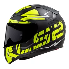 Capacete Ls2 Masculino Ff353 Rapid Cromo Amarelo Fosco