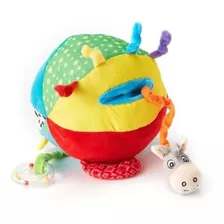 Pelota Peluche Interactiva Sonajero Mordillo +3m Nuby