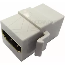 10x Keystone Emenda Hdmi Fêmea 1.4 2.0 Embutir Tomada Espelh Cor Branco