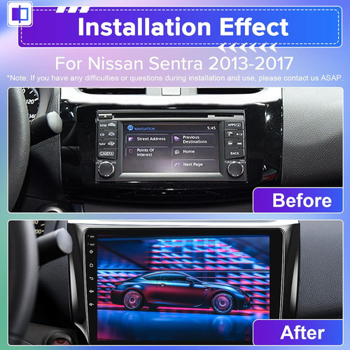 Para Nissan Sentra Radio 2013-2017, Reproductor De Radio Est Foto 2