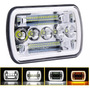 Par 7'' Faro H4 Led Redondo Ojo ngel Wrangler Jeep Vocho Jk