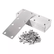 Hozeon 16 Pcs Stainless Steel Flat Straight Brace Brack...