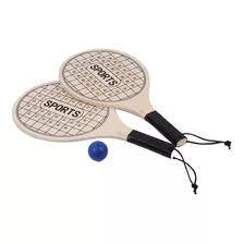 Kit 2 Raquete Com Bolinha De Beach Tennis - Western