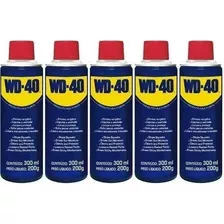 Kit Com 5 Wd-40 Desengripante/óleo Spray 300ml