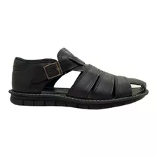 Sandalias Franciscanas Marrón Cuero Talón Cerrado - Lopez Calzados