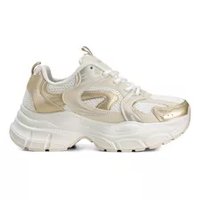 Zapatillas Beige Casual Mujer Weide Sl01