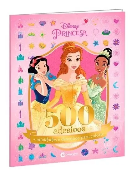 Livro 500 Adesivos E Atividade Princesas Disney Culturama