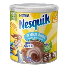 Saborizante Leche Nesquik® Chocolate Sin Azúcar Tarro 350g