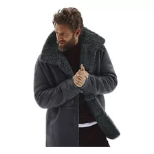 Chamarra De Piel Cálida De Invierno Para Hombre De Moda