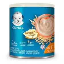Cereal Infantil Gerber Avena Integral Lata 6 Meses 270g