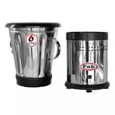 Liquidificador Baixa Rotação 6 Litros 800w Inox Silencioso