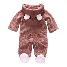 Roupa Bichinho Bebe Macacão Peluciado Urso Menino E Menina