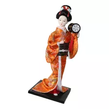 Quimono Japonês Polegadas Boneca Gueixa Kokeshi Decoração