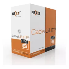 Cable De Red Cat6 Nexxt Cobre 100% 4 Pares Certificado 100me