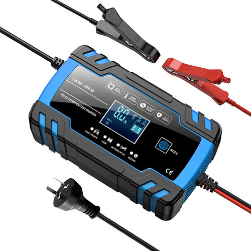 Cargador Gadnic Cb001 8a 12v Azul Para Baterías De Auto
