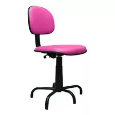 Cadeira Costureira Secretaria Pink