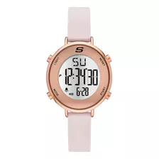 Skechers - Reloj Digital Sr6168 Para Mujer Color De La Correa Rosa