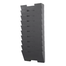 Juego De 10 De Colgadores De Pared, Para Archivos, Gris