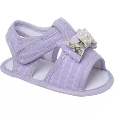 Sandalia Meninas Bebe Infantil Laço Perolas Delicada Sf28