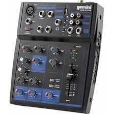 Gemini Gem-05usb Mezclador De Audio Bluetooth Compacto De 5