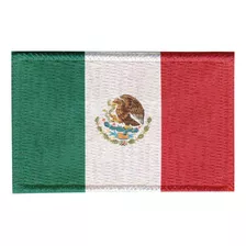 Patch Sublimado Bandeira México 5,5x3,5 Bordado