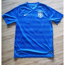 Camisa Oficial Seleção Brasileira Azul 2014| Perfeito Estado