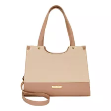 Bolsa Feminina Monica Sanches Tote De Obro Grande