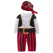 Infant Baby Boy Cap'n Stinker Pirate Disfraz De Halloween Ju