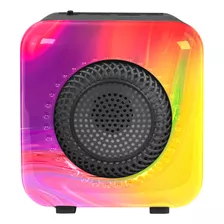 Parlante T-go Tokio Sp0310 Compacto Speaker 3 Portátil Bluetooth 5.0 Luces Led Radio Fm Usb Micro Sd Tws 