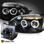 Par Faro Negro Led Volkswagen Jetta Tdi 2005 1.9l