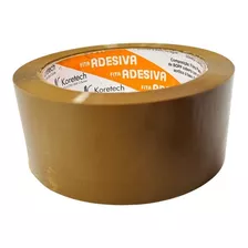 Fita Adesivadurex Marrom 45mm X 100 M Metros 30 Rolos Liso