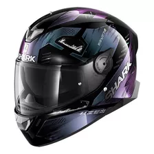 Capacete Para Moto Integral Shark Skwal 2 Black, Glitter E Black Venger Tamanho P 