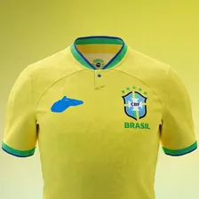 Camisa Do Brasil - Versão Jogador Casa 22/23 Copa Do Mundo