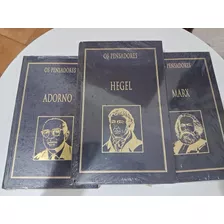 Livros Os Pensadores Hegel, Marx, Adorno Novos.