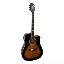 Violão Eletroacústica Giannini Performance Gf-1d Ceq Spruce Para Destros 3 Tone Sunburst Madeira Técnica Verniz Brilhante