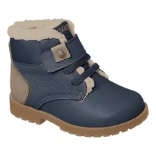 Bota Coturno Couro Infantil Masculina Ortopé Baby Boot