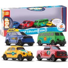 Carrinhos De Brinquedo Carro Infantil Com 4 Modelos Carrinho